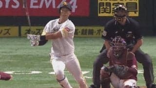 鷹・上林、今季初スタメンで今季1号2ラン＆マルチ安打「うまく反応して」