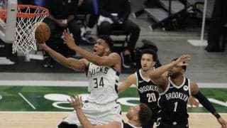 バックスがネッツに連勝し東上位対決を制す…アデトクンボが36得点12リバウンド