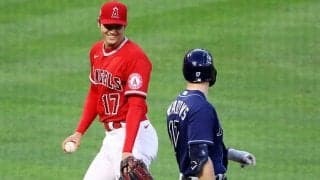 【MLB】大谷翔平、151キロ強烈ライナーを弾いて華麗にキャッチ　米記者興奮「アスリートだ」