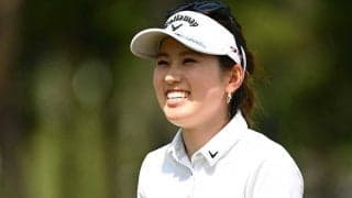 20歳西村優菜、チーピン2回も5位好発進　メジャー初Vへ「もう少し思い切って振る」