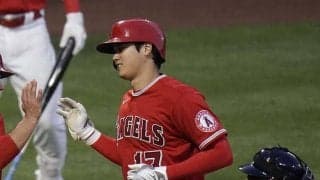 【MLB】大谷翔平の確信歩きを間近で　ド迫力の別アングル映像に米魅了「最高級のスイング」