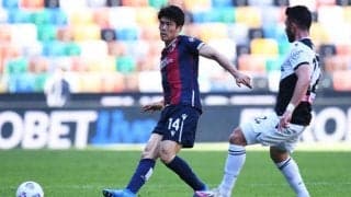 冨安フル出場のボローニャ、ウディネーゼに追いつきドロー《セリエA》