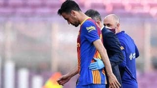 頂上決戦で負傷交代のブスケッツ、顔面挫傷と上顎亀裂…復帰時期は経過次第