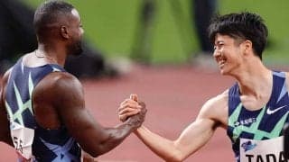 ガトリン「タダ、スゴイネ！」　0秒02差の多田修平を称賛、取材中に「ターダ！」連呼