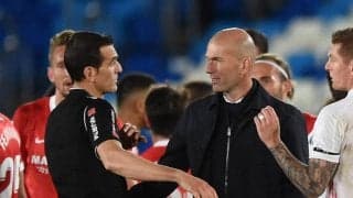 セビージャと痛恨ドローのレアル、ジダンは判定に憤慨「全く理解できない」