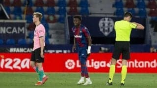 デ・ヨング レバンテ戦の警告で次節出場停止...リーグ戦では今季初の欠場