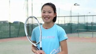 辻岡史帆選手インタビュー　日ごろどのような練習をして、どのようなテニスを目指しているのか？　スイング時に気をつけていることとは？【注目のジュニアテニス選手特集⑤】