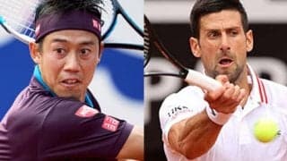 錦織とジョコ 次戦に向け練習