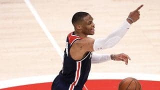 ウェストブルックが6試合連続15アシスト以上をマークした史上5人目の選手に