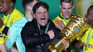 「なんとも言えない気持ち」5度目のDFBポカール制覇のドルトムント、テルジッチ監督が歓喜「表彰台に立つことは素晴らしかった」