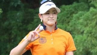 原英莉花、3打差7位の好発進　バーディー後にカメラへピース「最後まで楽しくプレー」