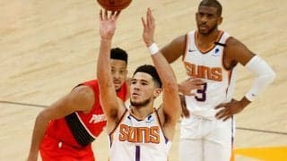 ブッカーが残り２秒でフリースロー獲得…サンズがブレイザーズとの激戦を制す