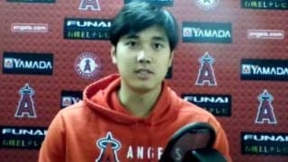 【MLB】大谷翔平、前日オフは「ずっと寝てた」「疲労は仕方ない」　試合後の一問一答