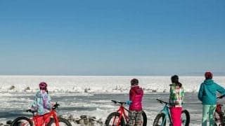 流氷を眺め、雪の上で遊ぶスノーライド（後編）