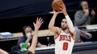 ザック・ラヴィーンがブルズ史上初となる1シーズンで3ポイント200本成功を達成