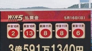 WIN5は僅か2票、3億超え！