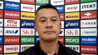 男子日本代表　中垣内祐一監督と石川祐希主将ら3選手が会見