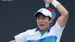 西岡良仁、世界33位アンベールに逆転勝利で2回戦進出[オープン・パルクARA]