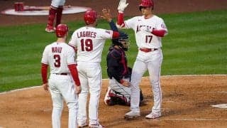 【MLB】大谷翔平は「スーパーヒューマン」　高めの“悪球打ち”13号3ランに米記者も驚き隠せず