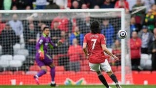 カバーニがスーパーゴールも、ユナイテッドは今季初有観客となったホーム最終戦でフルアムとドロー…《プレミアリーグ》