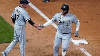 【MLB】76キロ“超遅球”を柵越え　じっくりためた豪快スイングに反響「面白い」「ジョーク」