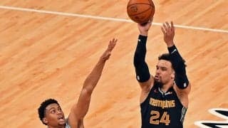 グリズリーズがスパーズとのロースコアゲームを制す…ブルックスら3選手が20得点越え