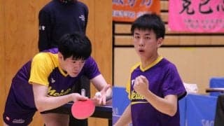 “全日本ジュニア王者ペア”濵田・吉山組が1位通過＜卓球・インターハイ愛知県ダブルス予選＞