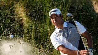 松山英樹がマジックアワーに映える　黄金に輝く1枚に米反響「景色凄いね！」「美しい」