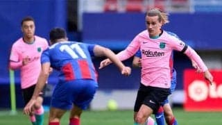 バルサ グリーズマンの豪快な一発で辛勝、メッシ不在が大きく響く...