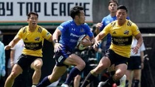 福岡堅樹「何も後悔ない」　引退試合、有終トライでV貢献「今後もラグビーの応援を」