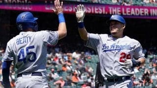 【MLB】筒香嘉智、152キロ打ち返す決勝タイムリー　3試合ぶり安打で打率.163、ド軍7連勝