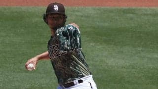 【MLB】ダルビッシュ、内角えぐる“ギリギリ154km”　高速変化に米反響「見事で凄い」「驚異」