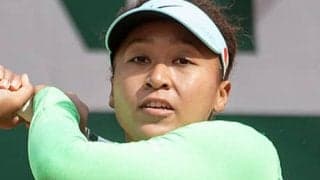  大坂なおみ 全仏会場で練習 