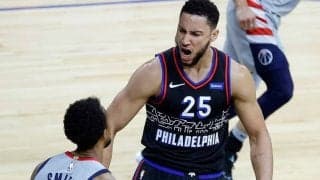 第2戦でウィザーズのリング下を強襲したベン・シモンズ「俺は勝つためにここにいる」