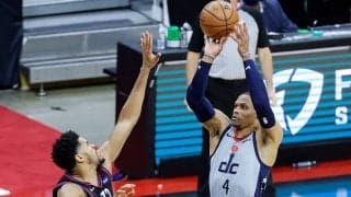 2連敗のウィザーズがホームで迎える第3戦、右足首捻挫のウェストブルックは出場未定