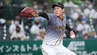 阪神高卒2年目・及川が嬉しいプロ初勝利！　リリーフで1回2/3、2安打無失点の力投