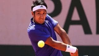 内山靖崇、1セットアップからの敗戦。元全仏ベスト4チェッキナートを攻略できず[全仏オープン]