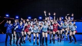 ロシアにストレート勝利で5勝目 ネーションズリーグ女子