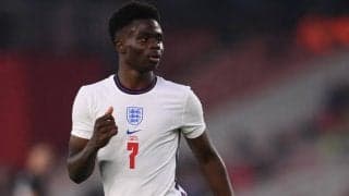 勝利をもたらす代表初ゴールに歓喜のサカ「おそらくこれまでのキャリアの中で最高の瞬間」