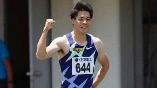 山縣亮太が10秒01！　追い風1.7メートル、桐生祥秀らに続く4人目の五輪参加標準突破