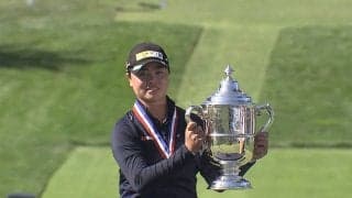 【動画】笹生優花、75ホールの死闘を制す　全米女子オープン史上最年少V