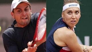  カラツェフ組、混合複4強へ 