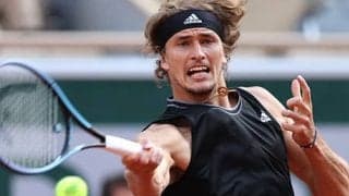 ズべレフ 快勝で全仏OP初の4強