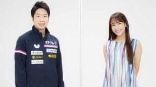 鷲見玲奈が水谷隼に聞く東京五輪。丹羽孝希との異色ダブルスは「まったく違う競技を見ている感覚になる」