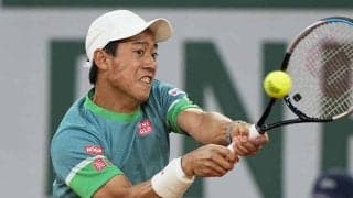 錦織がフェデラーと“お揃いウェア”　コート上2ショットに反響「ユニクロボーイズ」
