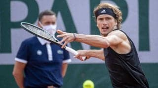 【速報】ズべレフが第3セットを奪い返す。世界5位チチパスとの全仏OP準決勝