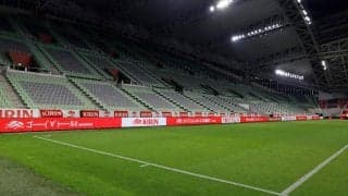 ピッチ脇のLED看板に声援が表示「#届けてキリン ライブ応援」に長友佑都がコメント「凄くパワーになる」