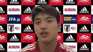 「ごっつぁん」とゴールを振り返る堂安律、国内組との連係面は「少しずつ理解しながら」と課題を口に