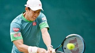 錦織圭初戦突破。第2セットでミスに苦しんだものの、フルセットで世界84位ベランキスを退ける[ノベンティ・オープン]