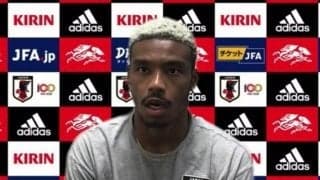 代表初ゴールからハットトリックのオナイウ阿道「チームに還元できれば」と横浜FMでも再び飛躍を誓う